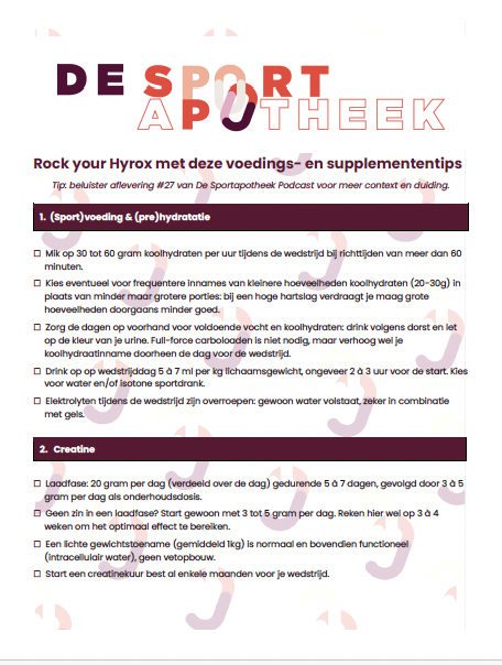 PR op je Hyrox/Tyrun